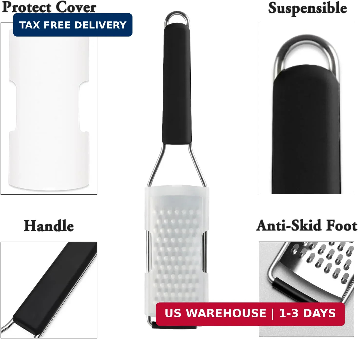 Cambom Cheese Grater Lemon Zester, Graters for Parmesan Cheese, Lemon, Citrus, G gallery