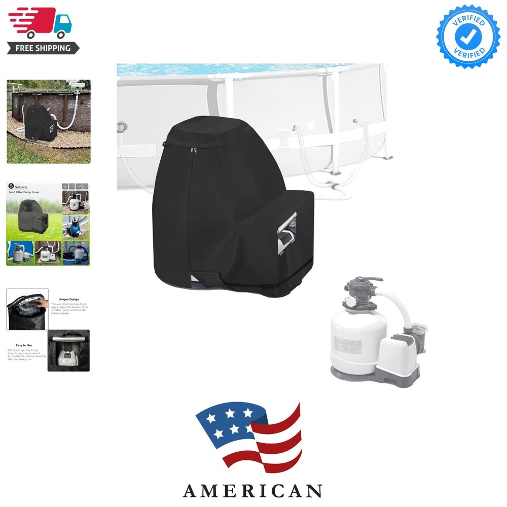 Sand Filter Pump Covers,600D Waterproof Oxford Fabric Sand Pool Filters Cover...