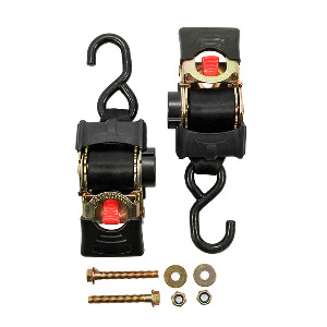 Camco Retractable Tie Down Straps - 2" Width 5.5' Bolt On gallery