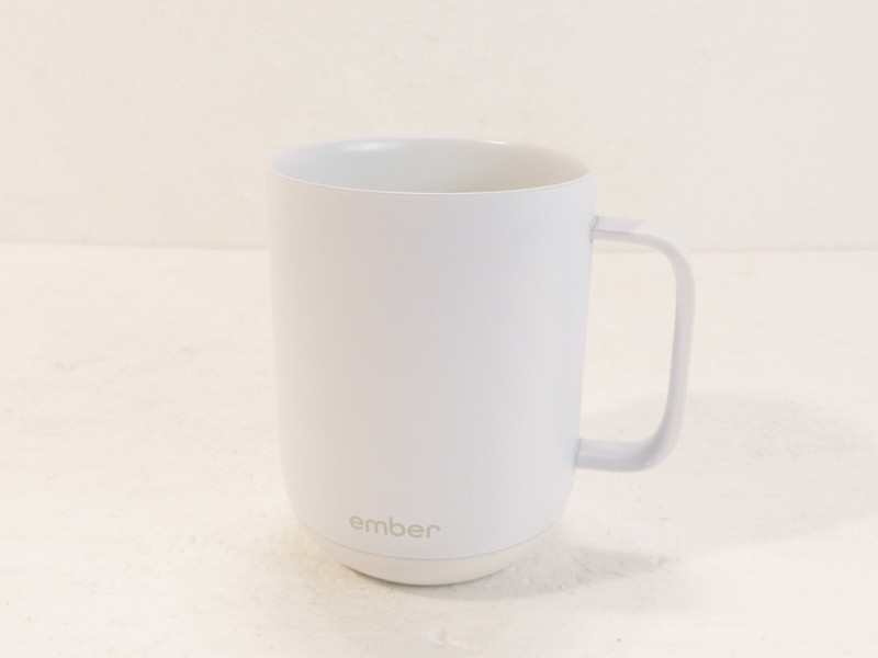 Ember CM17 Temperature App Control 10oz. Smart Mug White w/ Charger Base WORKS! gallery