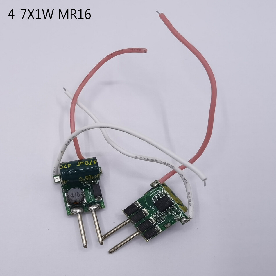 4-7X1W 7X1W MR16 LED Driver 300mA DC12V For 4W 5W 6W 7W LED High Power Lamp gallery