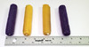 Beeswax Candles with Honeycomb Pattern 4" Purple and Yellow Lot of 4 UNLIT gallery