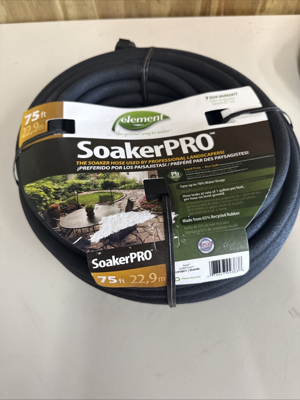 SoakerPro 75 Foot Professional Landscaping Rubber Hose - 3/8" Diameter gallery