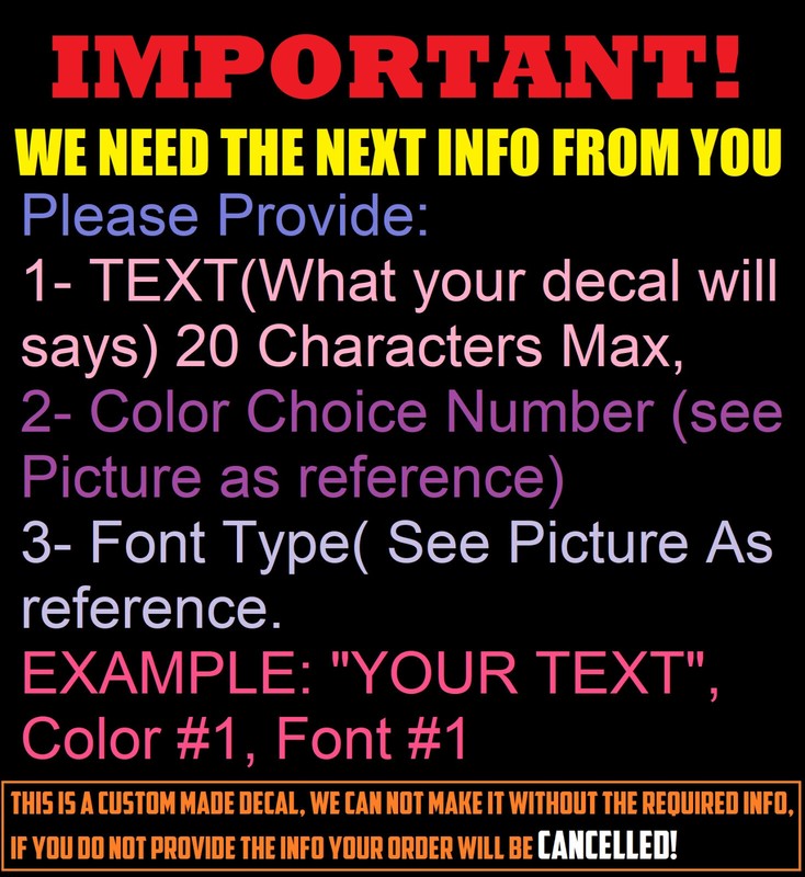 Custom Windshield Text Lettering Vinyl Decal Sticker Business Sign Truck,Car,Bus gallery