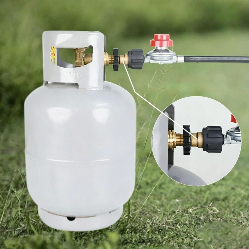 Propane Tank Adapter Universal Converts POL to QCC1/Type 1 Hose Valve Regulators gallery