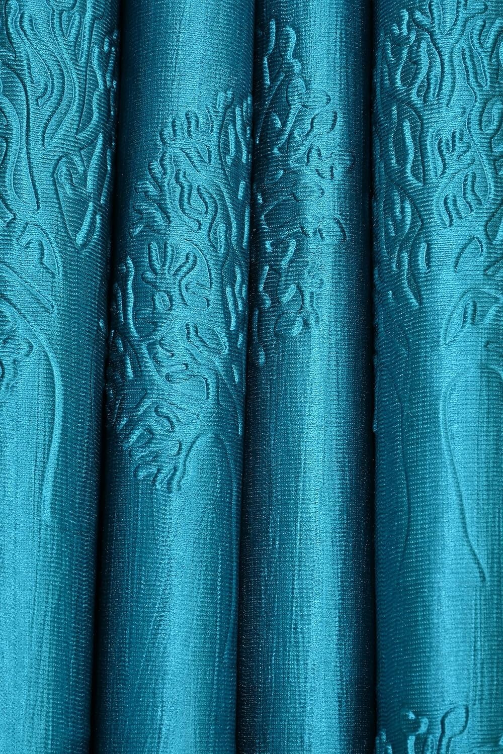 New 2 Piece Eyelet Polyester Door Curtain Set - 7 feet gallery