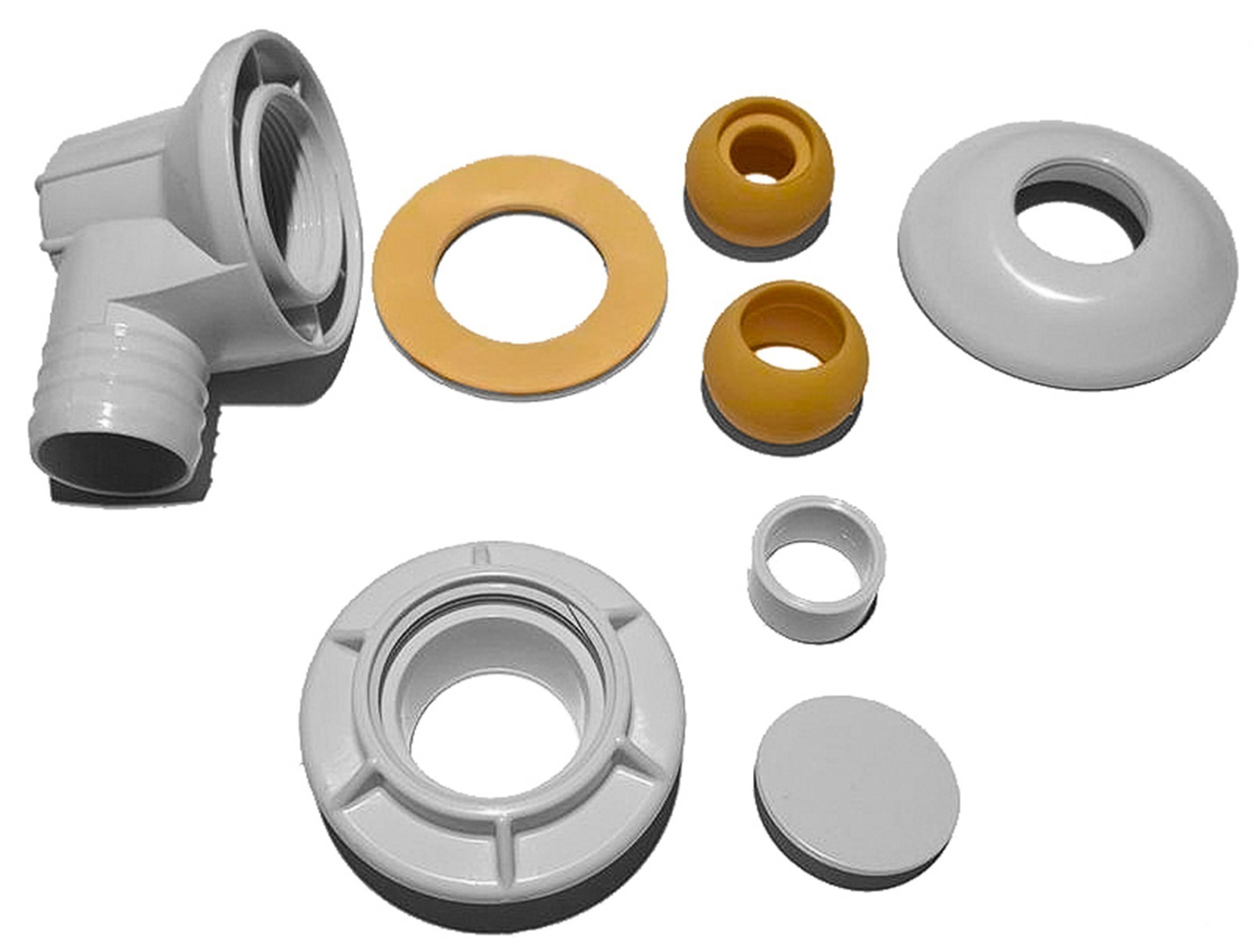 Lomart 1.5" Complete Return Inlet Kit - Grey | Fits Doughboy Embassy Pool gallery