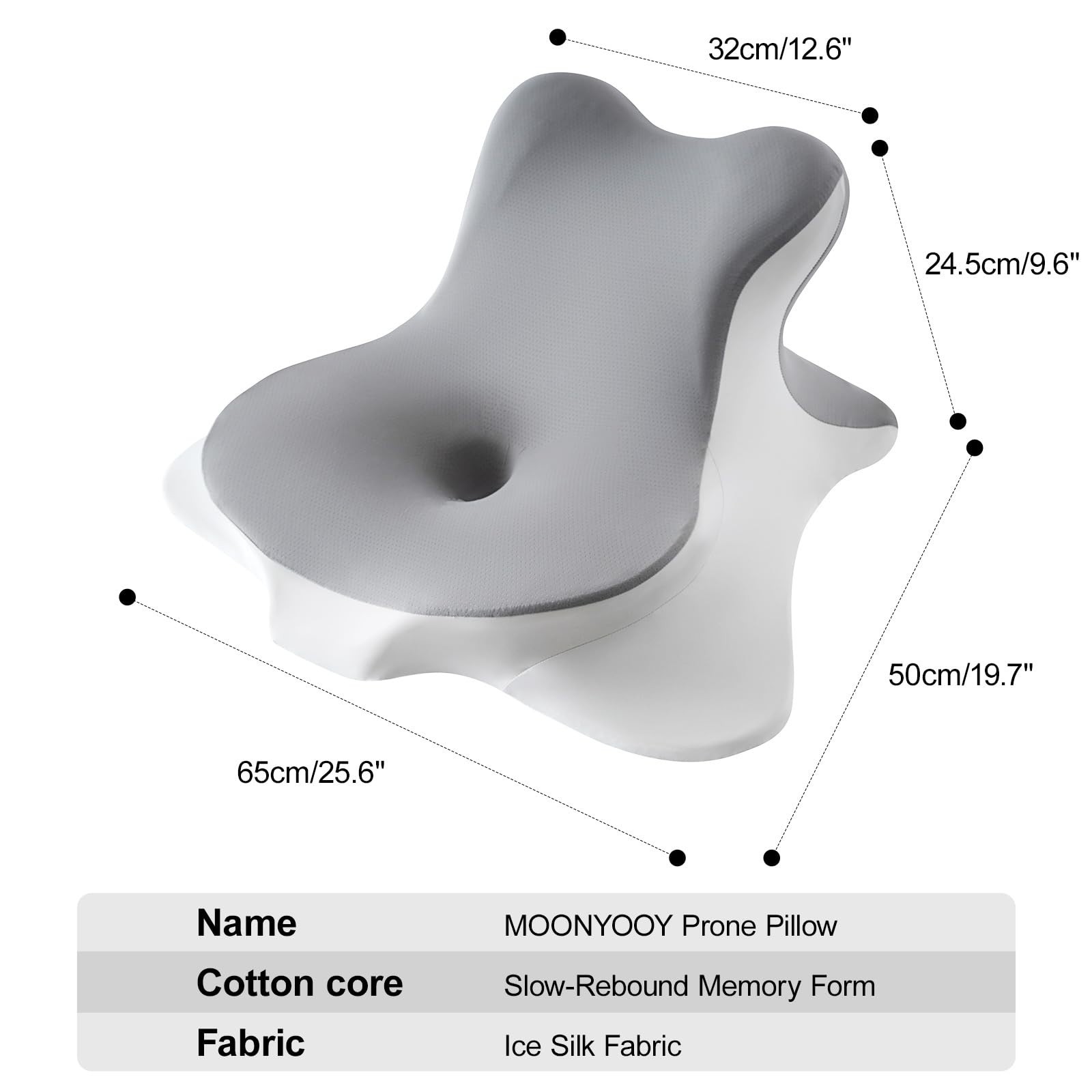 Ergonomic Memory Foam Reading Pillow - Wedge for Back Support & Relaxation, Cool gallery
