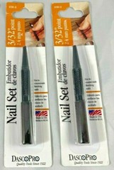 Dasco Pro 3/32 Inch Countersinking Nail Setter Lot of 2 698-0 Made in U.S.A.