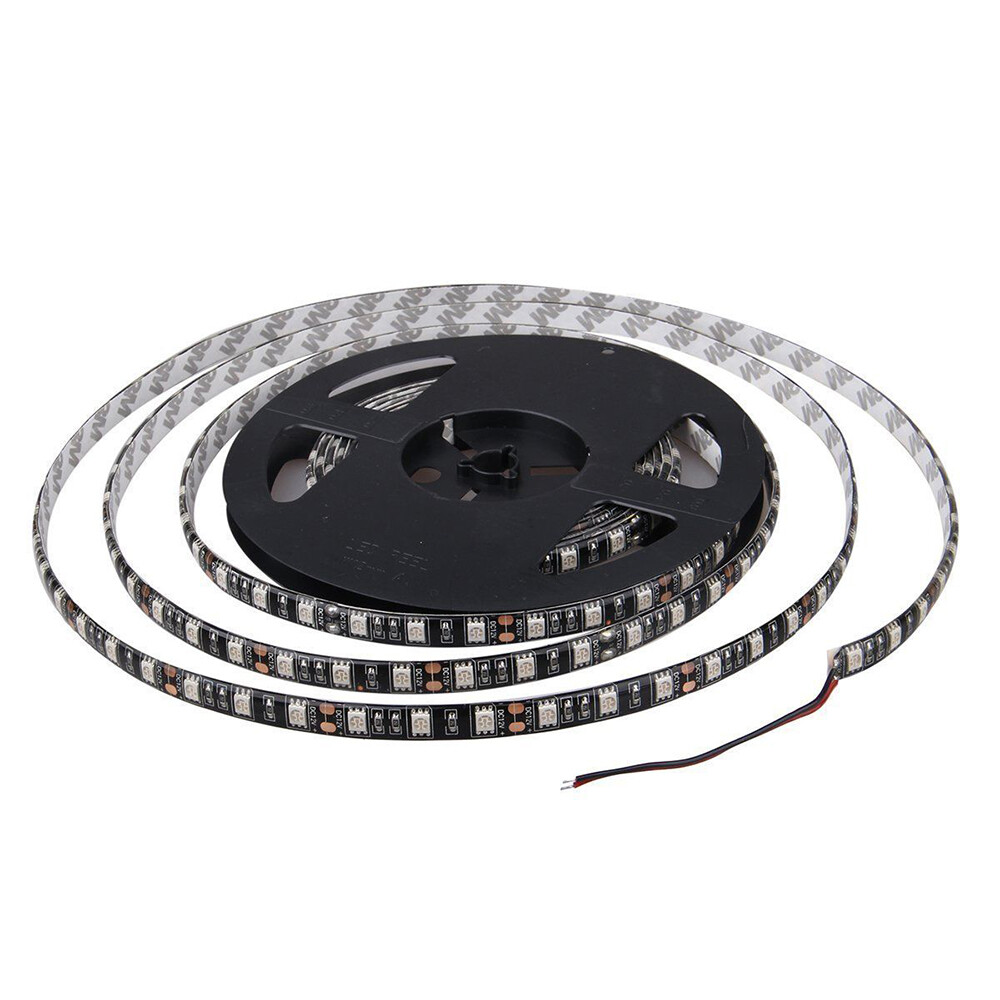 A1 AUTO 5M 16ft Flexible LED Strip Light SMD 5050 Waterproof Black Base, White gallery