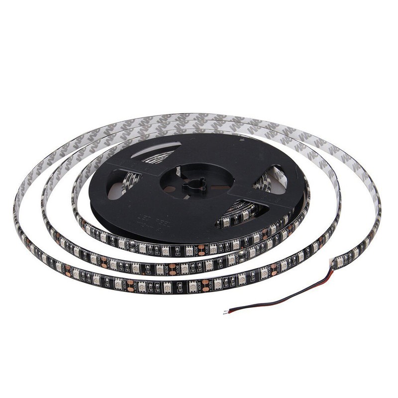 A1 AUTO 5M 16ft Flexible LED Strip Light SMD 5050 Waterproof Black Base, White gallery