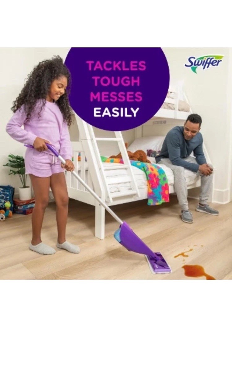 Swiffer WetJet Starter Kit Double Nozzle 16.9-fl oz Spray Mop gallery