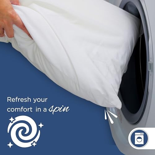 2-Pack Decorative Throw 18" x 18" Pillow Inserts– Soft, 18"W x 18"L White gallery
