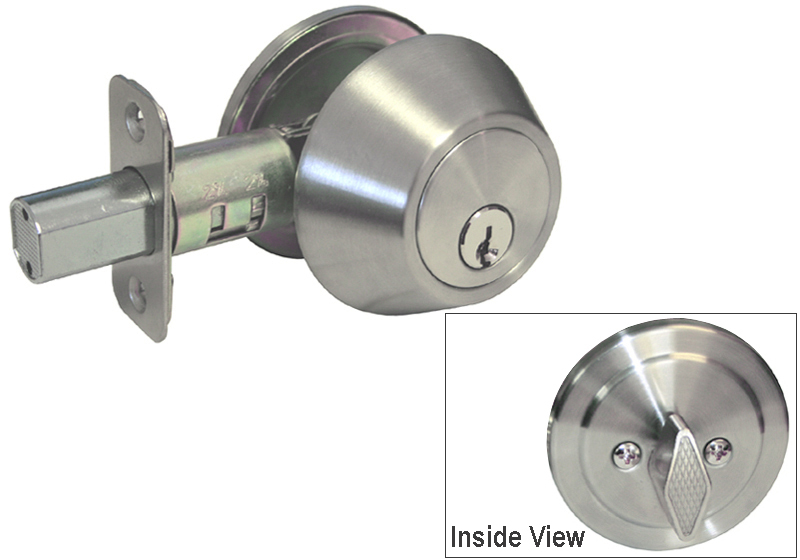 Entry Entrance Keyed Deadbolt Combo Satin Nickel Door Handle Locks lever Brushed gallery