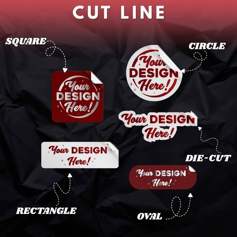 Custom Logo Label Packaging Personalized Vinyl Weather Waterproof Decal Stickers gallery