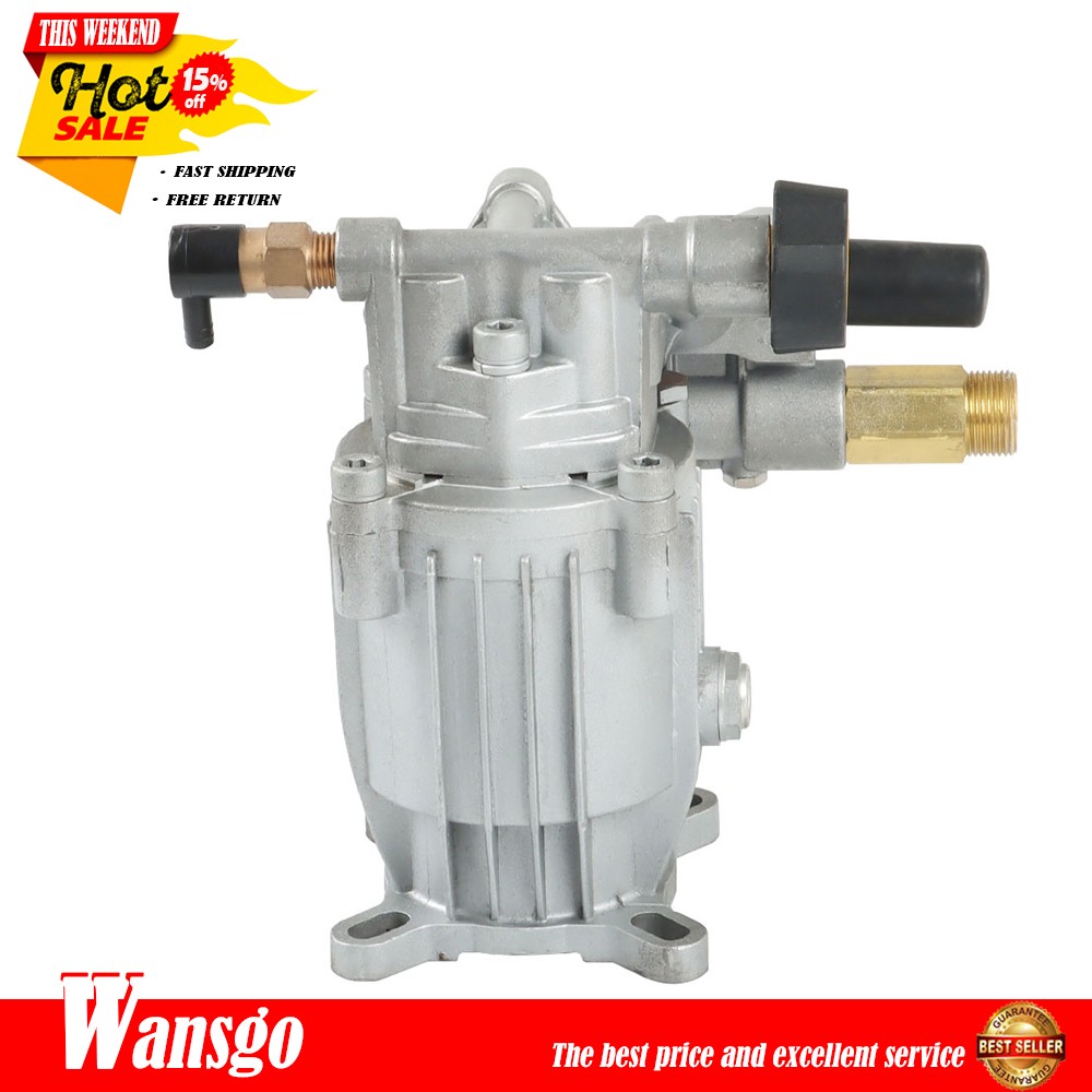 3000 PSI Pressure Washer Pump Horizontal 3/4" Shaft - MAX 2.5 GPM Oil Sealed gallery