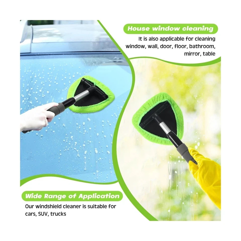Windshield Cleaning Tool Car Window Glass Wiper Cleaner Brush Pad Extendable gallery
