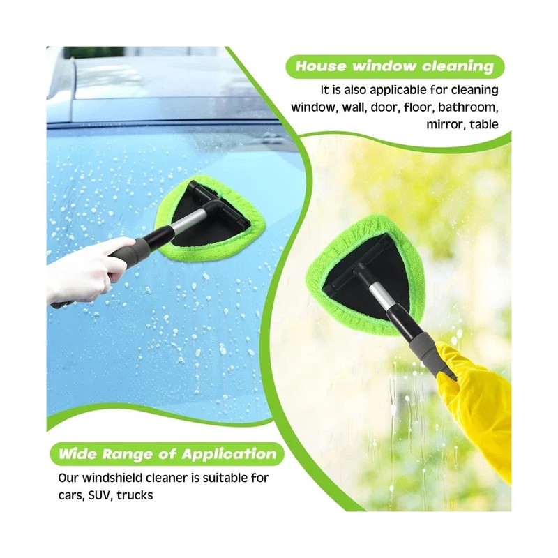 Windshield Cleaning Tool Car Window Glass Wiper Cleaner Brush Pad Extendable gallery