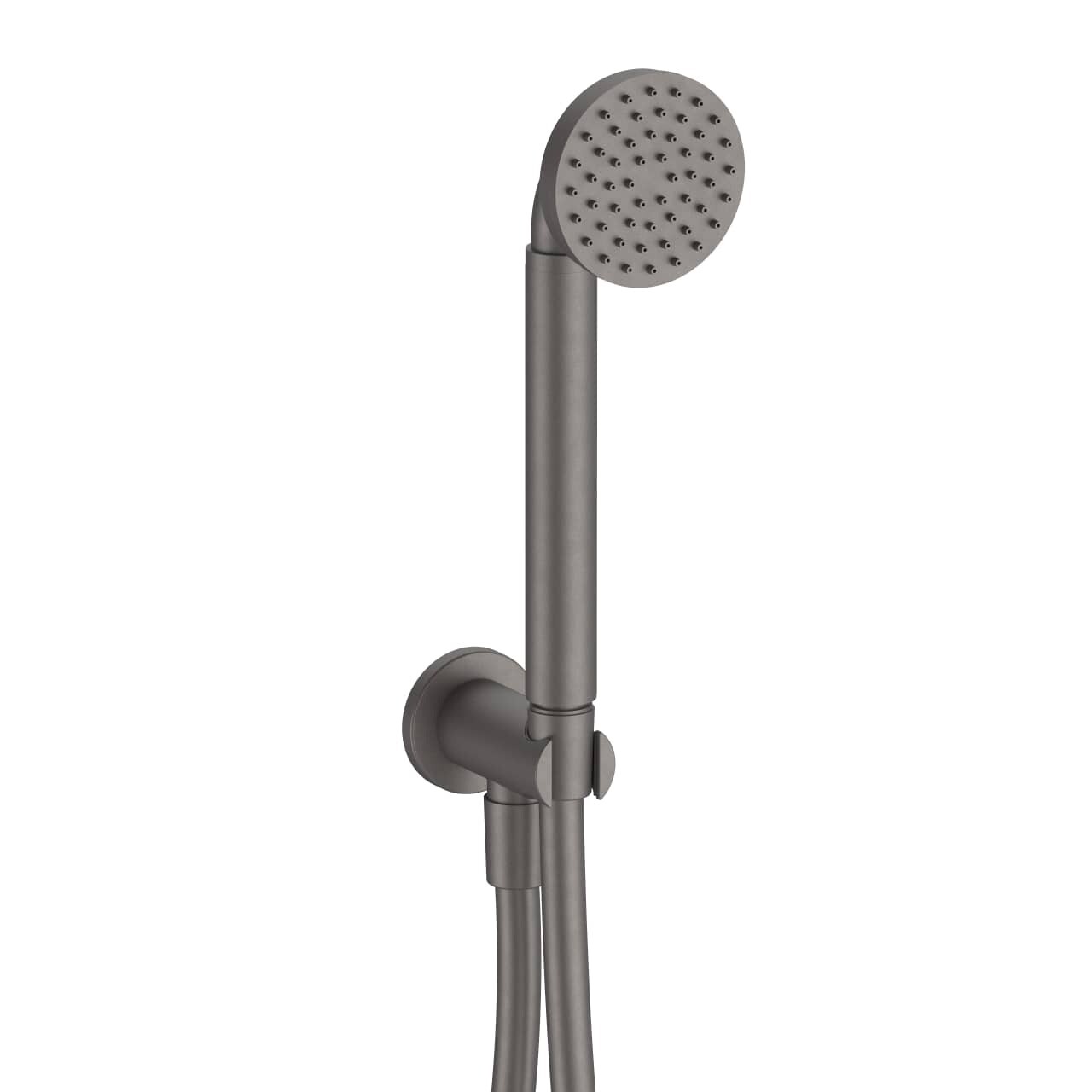 Fantini 53P5R043U Wall-Mount Hand Shower Set in MATTE GUN METAL - PVD, New! gallery