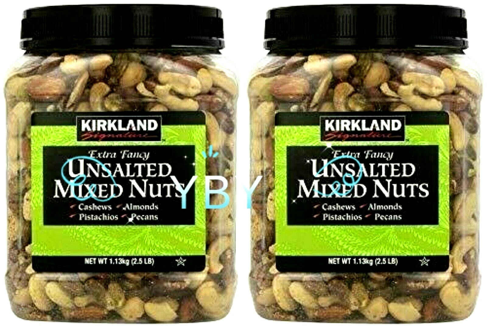 2 Packs Kirkland Signature Extra Fancy Unsalted Mixed Nuts 2.5 LB Each Pack gallery
