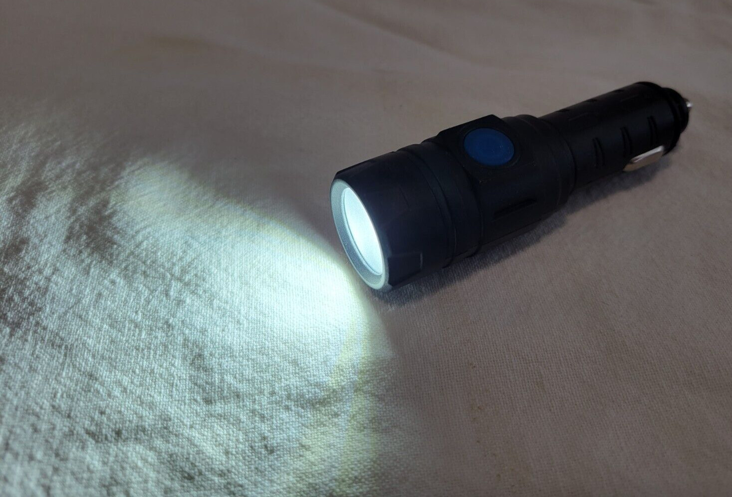 Flashlight Compact Mini LED Super Bright Car Cigarette Lighter Rechargeable 12V gallery