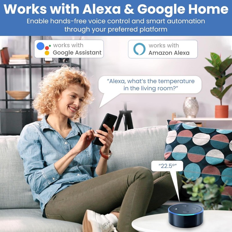 Wireless Freezer Thermometer Digital Temperature Probe WiFi Refrigerator Monitor gallery