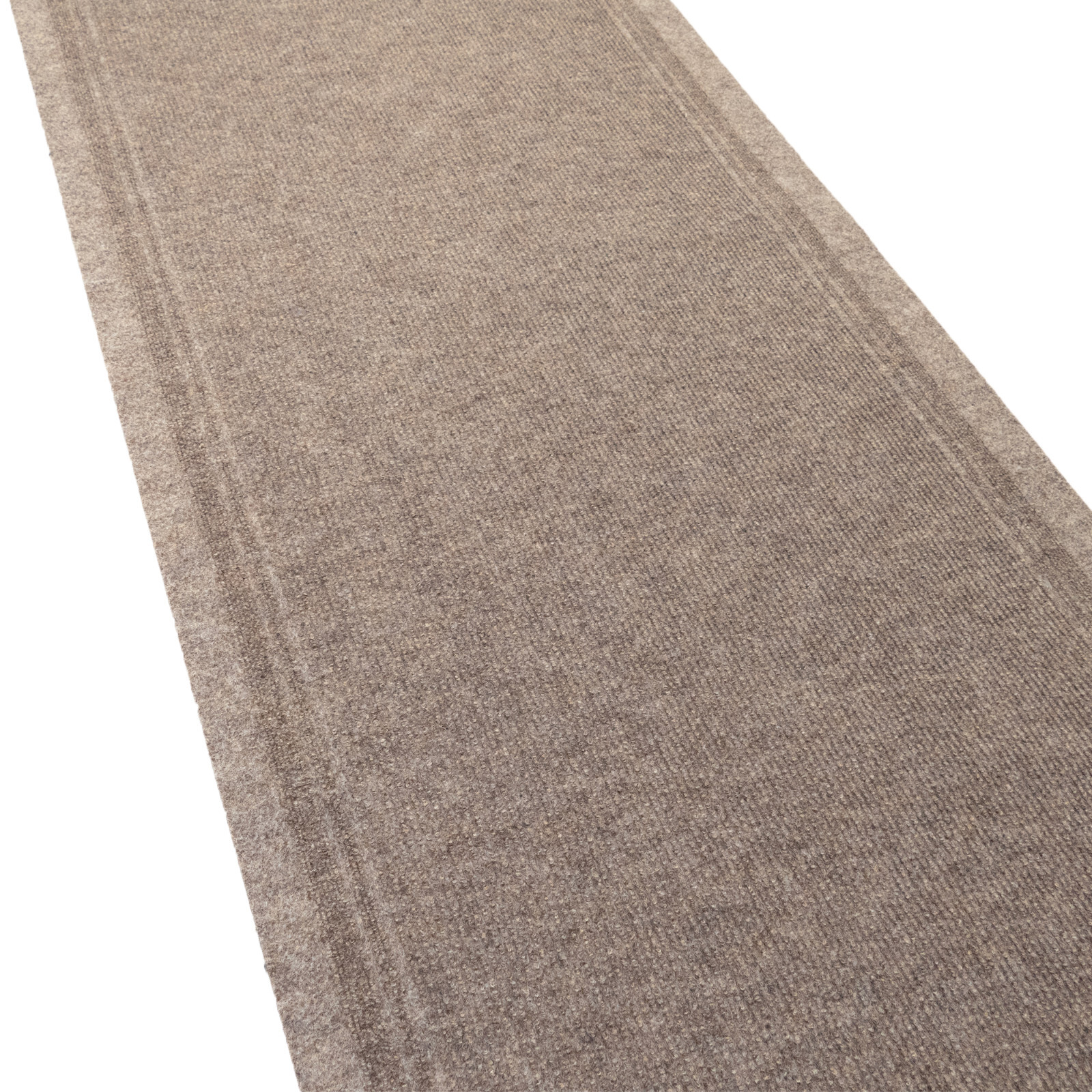 Anti Slip Low Profile Lightweight Striped Beige Design Outdoor Runner Rug gallery