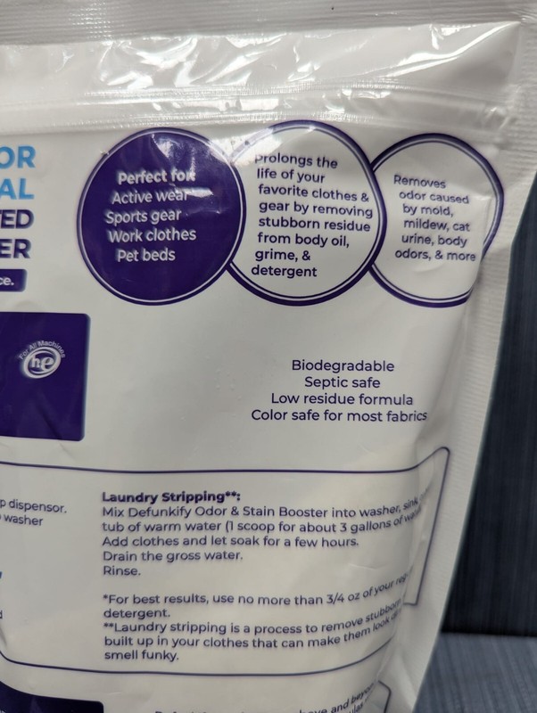 Defunkify Non-Toxic Laundry Booster Free & Clear 25.4 oz 48 Loads gallery