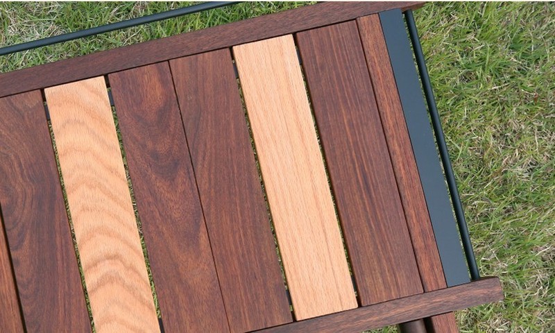Supernova Super Craft Foldable red oak and teak Wood Table, Camping, Glamping gallery