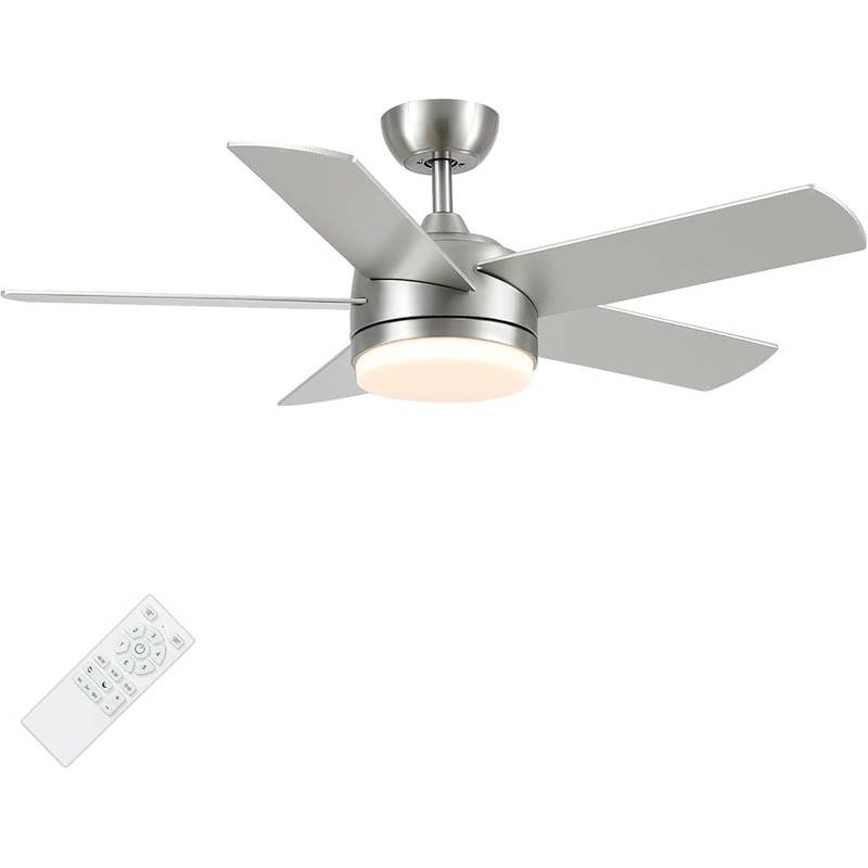 Brushed DC Motor Ceiling Fan W/ Adjustable LED Light Long-Lasting Quiet Airflow gallery