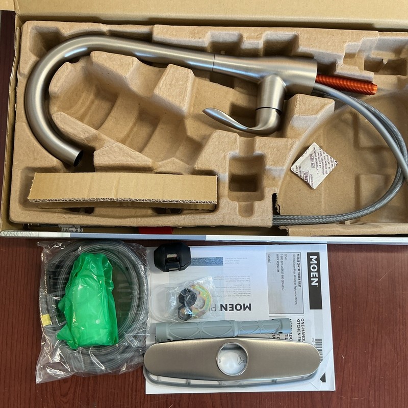 NEW MOEN 87912SRS Georgene Pulldown Spot Resist Stainless Kitchen Faucet B143 gallery