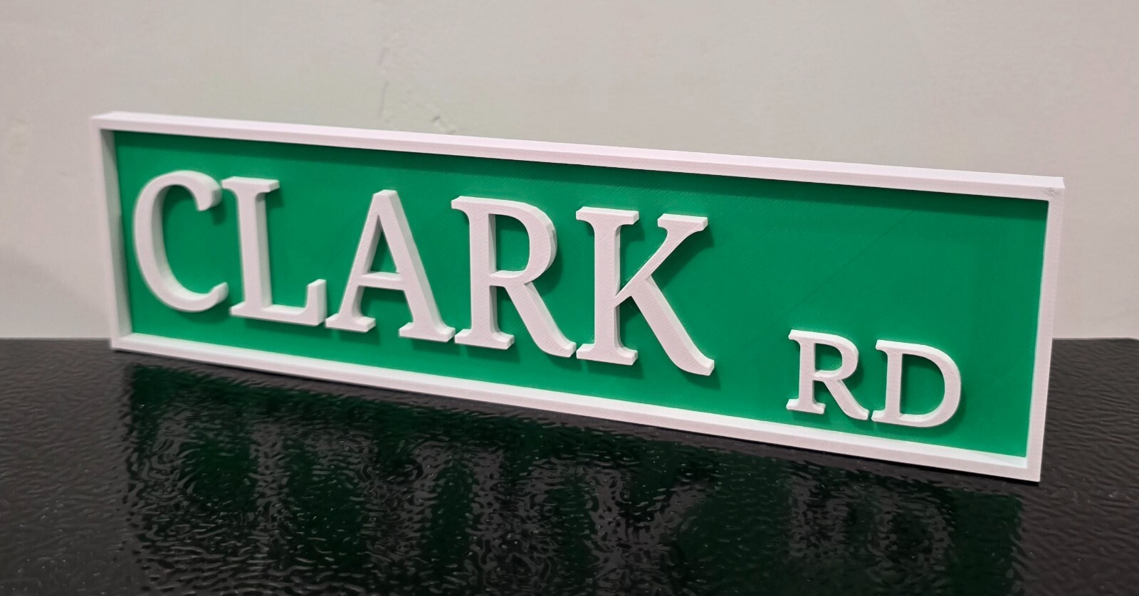 Custom 3D Street Sign - White and Green - Custom Road Sign - Man Cave Sign gallery