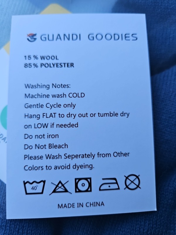 Guandi Goodies Personal Throw Blankets 51x63 Inch 15% Wool 85% Polyester gallery