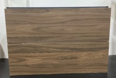 Duravit L-Cube Wall Mounted Vanity 2 Drawers Walnut Dark Finish LC 6241 02121