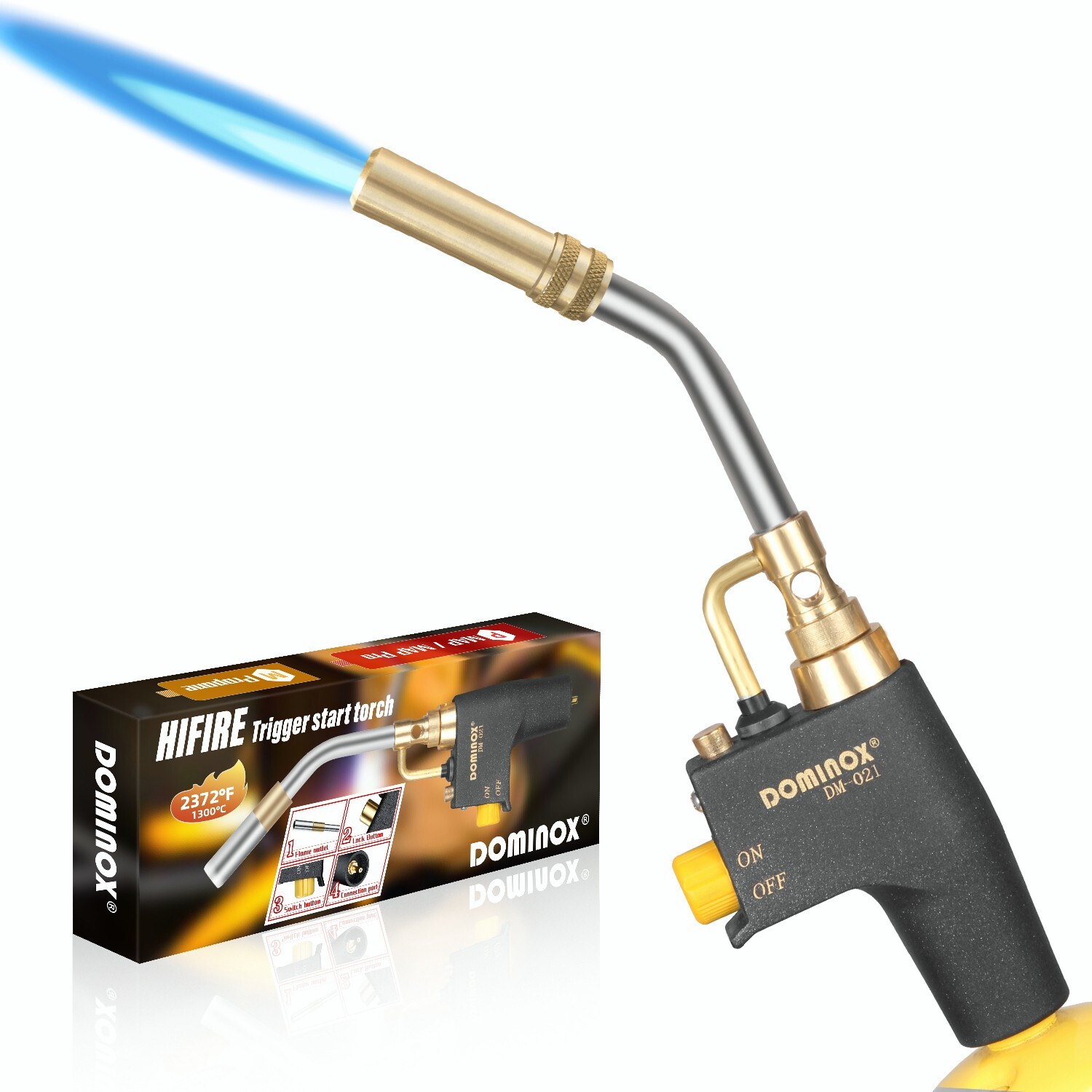 Mapp Gas Propane Torch Head Trigger Start soldering Kit High Soldering Cooking gallery