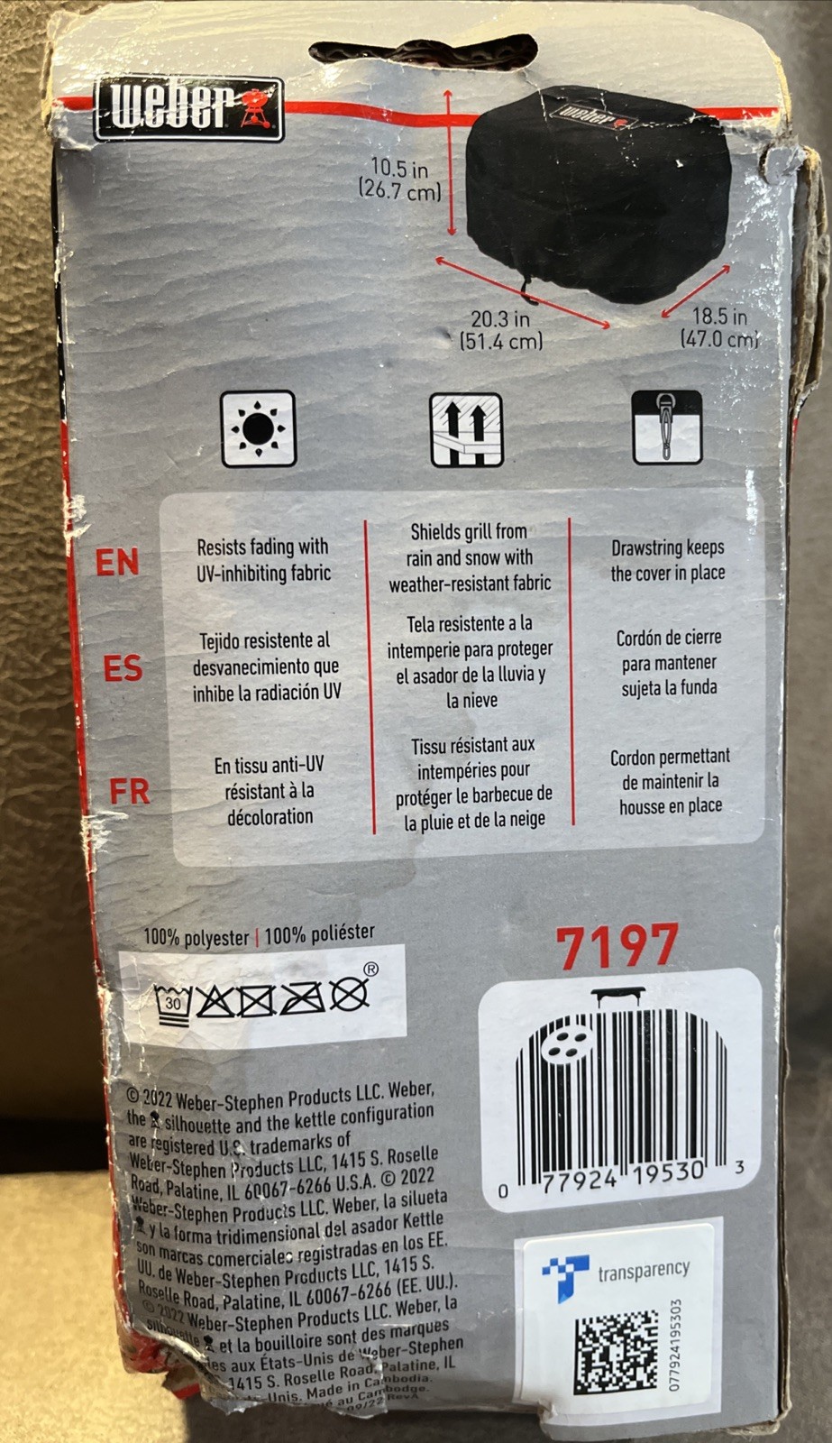 Weber Lumin Electric/Compact Electric Premium Grill Cover 7197 Brand New gallery