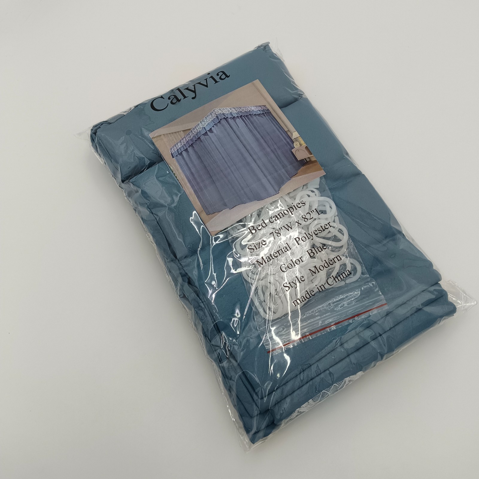 Calyvia Bed canopies Modern solid colors bed canopies, blue, size 78x82 in gallery
