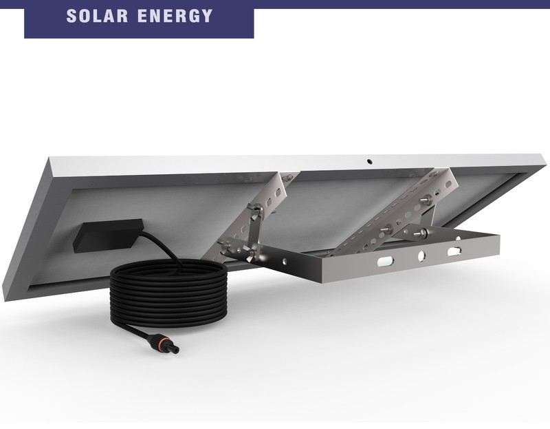 Blütezeit 1400lb Chain Sliding Gate Opener with 25W Solar Panel, Battery, WiFi gallery