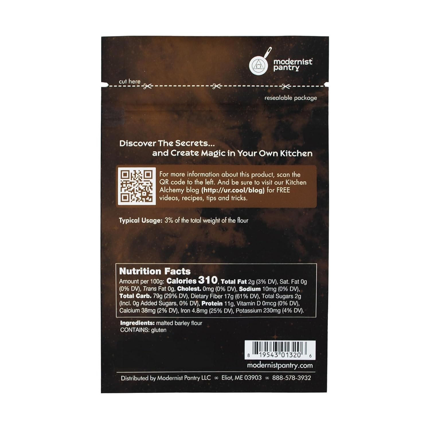 Non-Diastatic Barley Malt Powder ⊘ Non-Gmo Vegan OU Kosher Certified - 50G/2Oz gallery