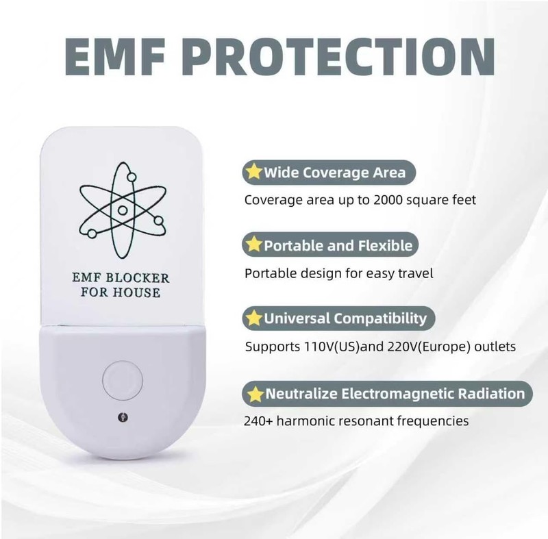 EMF Protection Blocker Coverage Area Up to 2000 Square Feet Per Level - White gallery