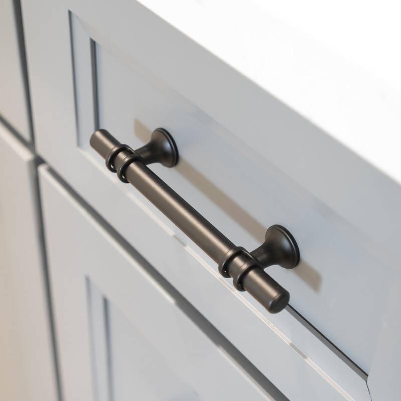 Black Modern Cabinet Handles T Bar Pulls Kitchen Drawer Hardware Stainless Steel gallery