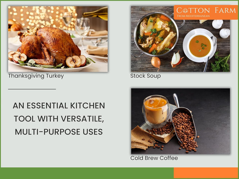 Grade 100 XL Cheese Cloths - Straining & More; 36X36 Inch; 100% Unbleached Cotto gallery