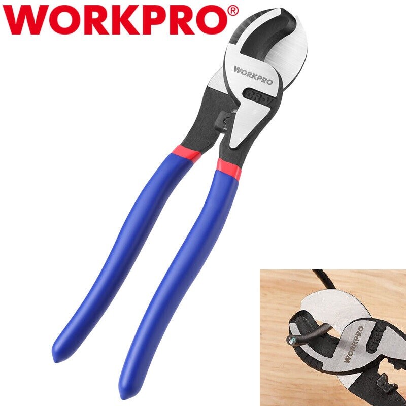 WORKPRO 9-1/4" High Leverage Cable Cutter Wire Cutter for Copper Wire Heavy Duty gallery