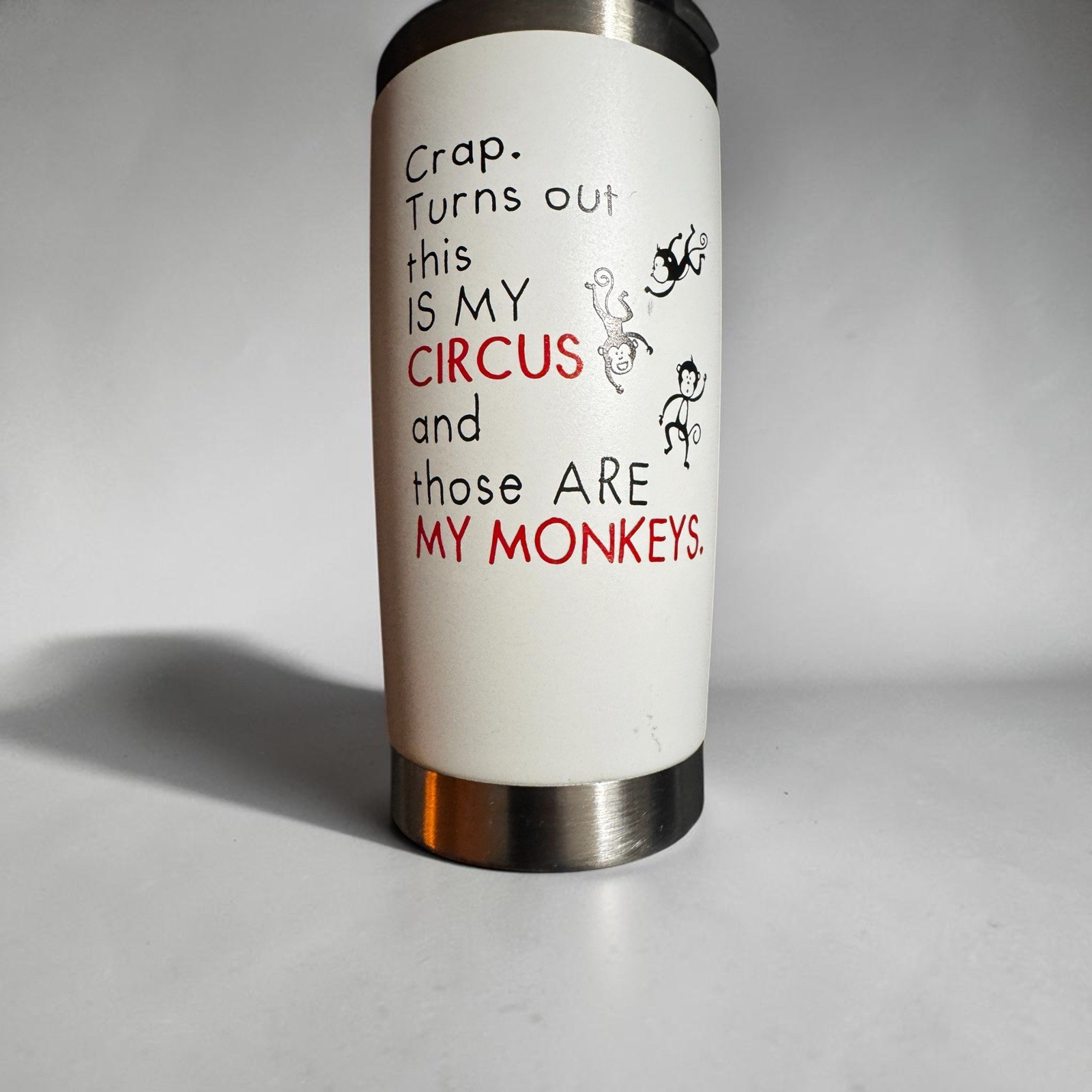 Humor Monkeys Design Coffee Cup Stainless Steel Insulated Tumbler Monkey Circus gallery