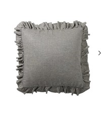 Maison de Vacances 4-Pack Boho Washed Linen Euro Pillow Cases Grey 65x65cm NWT