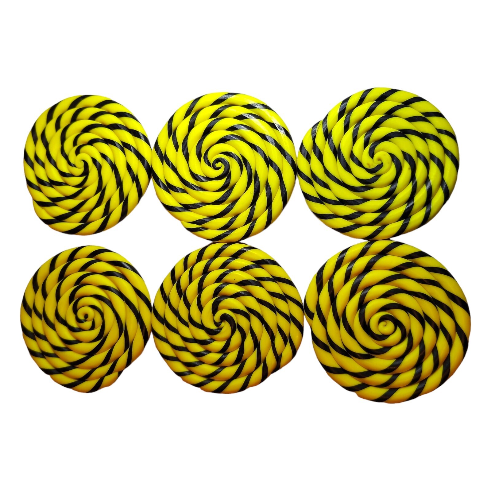 Yellow and Black Plastic Coasters gallery