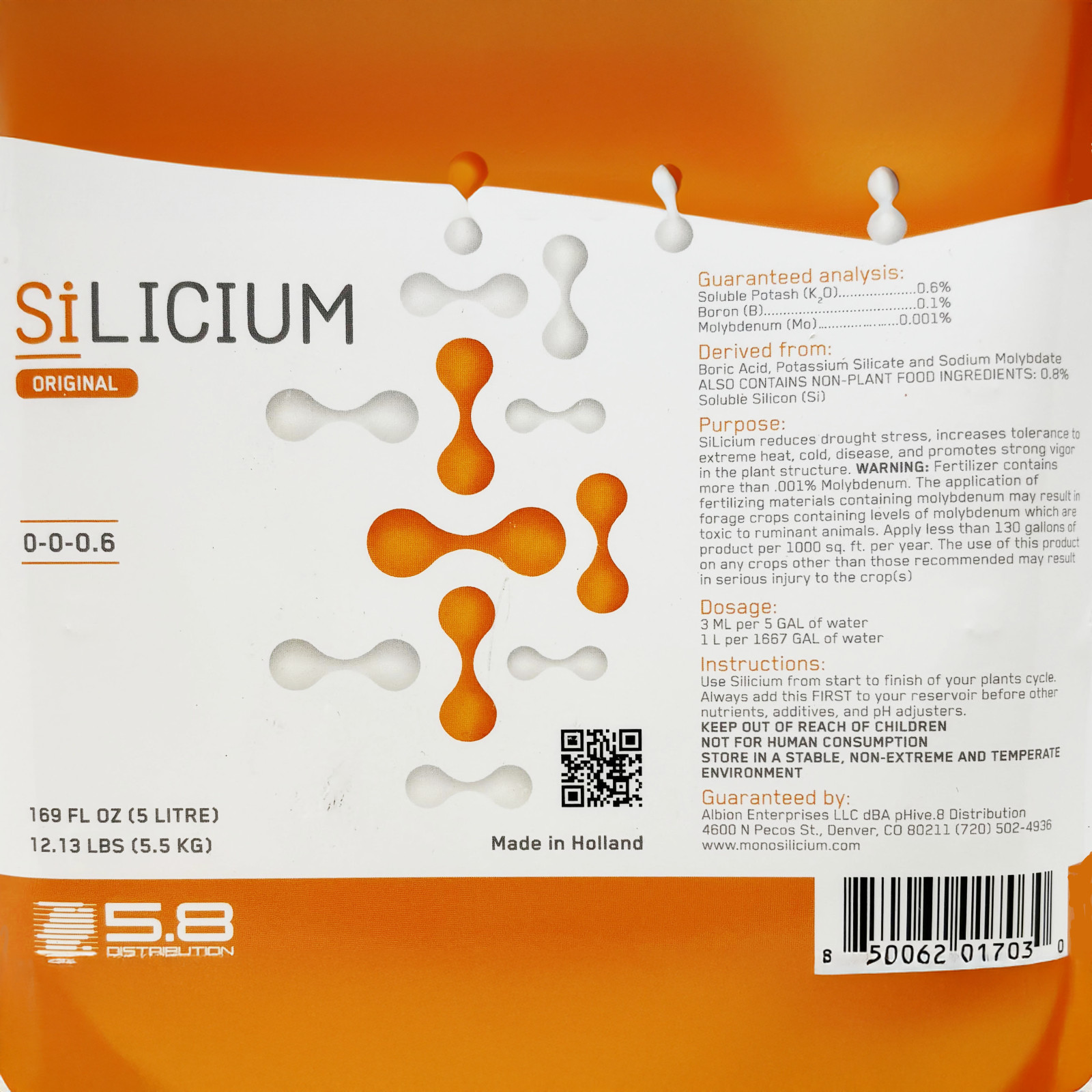 SiLicium Monosilicic Acid Boosts Nutrient Uptake 5 Liters Jug by SiLicium gallery