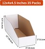 Cardboard Storage Bins Boxes 35 Packs 12X4X4.5 Inches, Easy Assembly Pantry Orga gallery