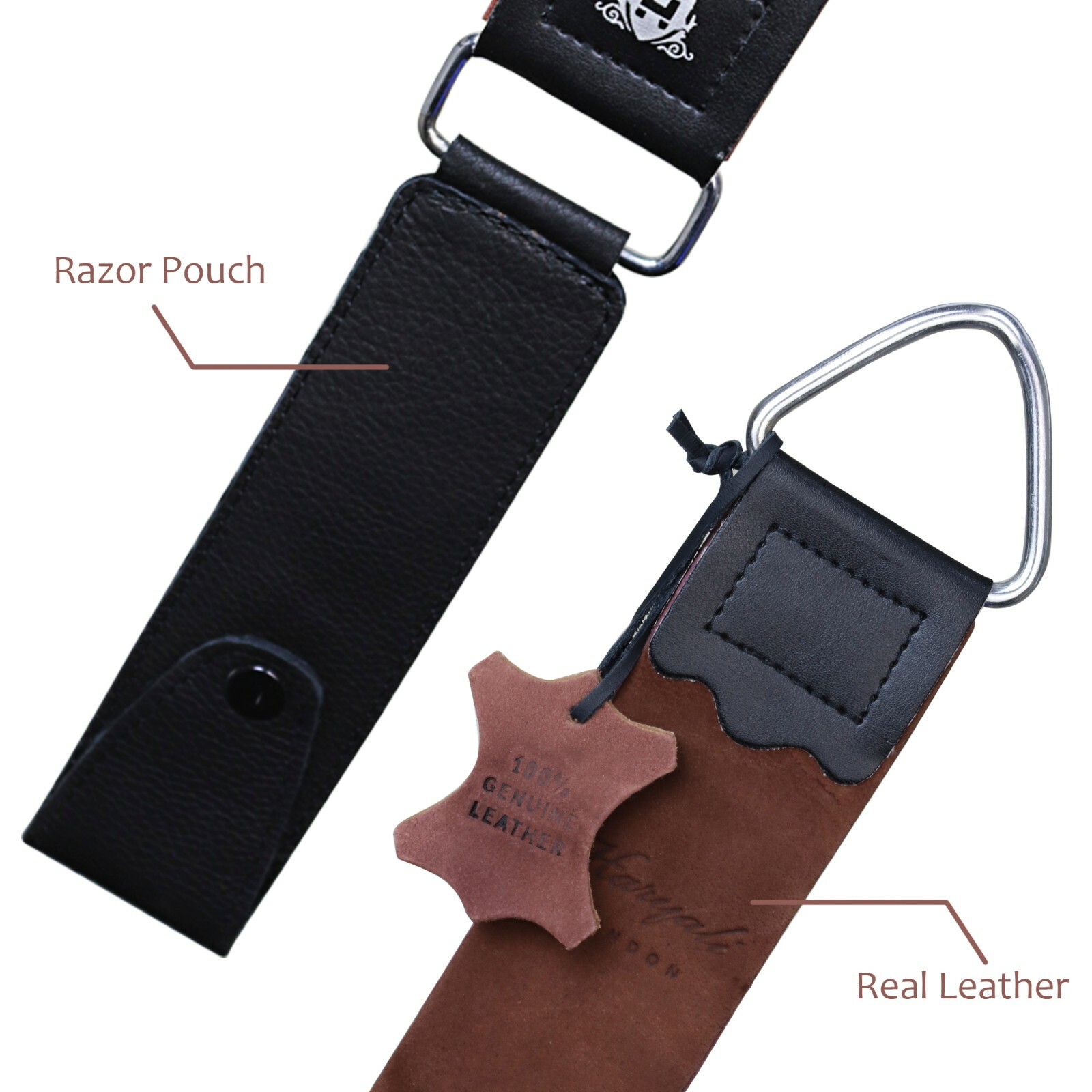 Leather Strop 12.5" x 2" for Sharpening & Honing Knives and Straight Razor gallery