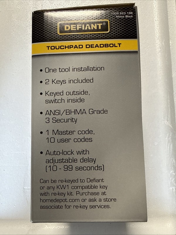 Defiant Touchpad Deadbolt, New gallery